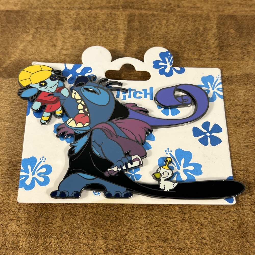 DLP Stitch as Yzma Emperor's New Groove Scrump Kuzco Duck Kronk DLRP Disney Pin